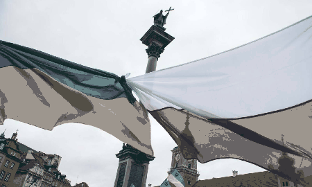 Flaga Polski i Ukrainy